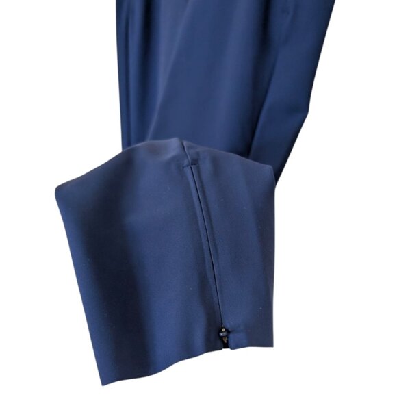 Athleta Stellar Tight Pants Enchanted Blue Ankle Zippers Women's size 12 Petite - Picture 6 of 14